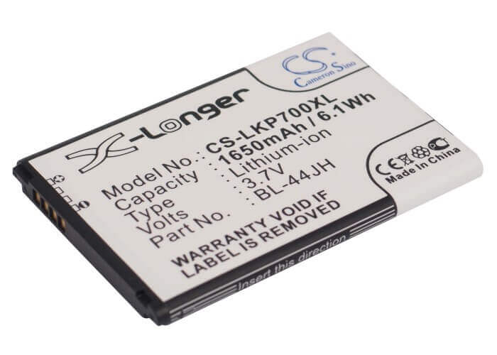 Battery For Lg Optimus L7, Optimus P700, Optimus P705 3.7v, 1650mah - 6.11wh Batteries for Electronics Cameron Sino Technology Limited (Suspended)