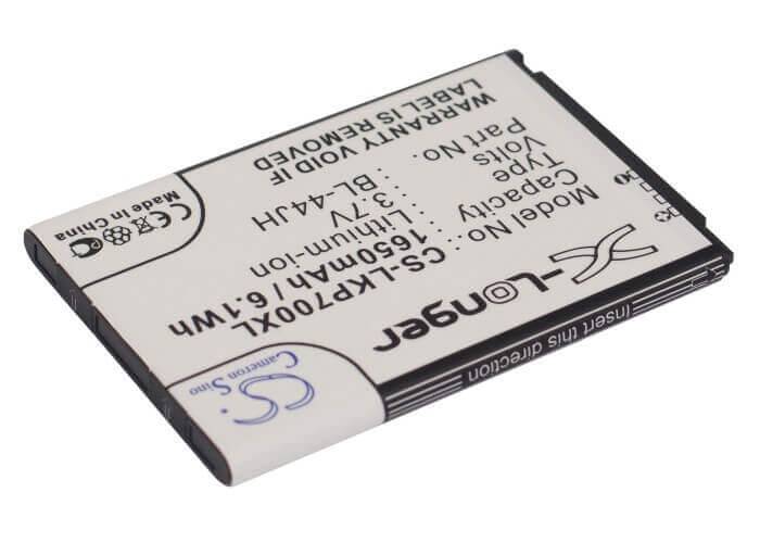 Battery For Lg Optimus L7, Optimus P700, Optimus P705 3.7v, 1650mah - 6.11wh Batteries for Electronics Cameron Sino Technology Limited (Suspended)