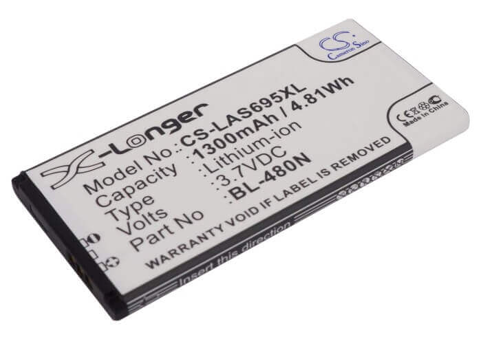 3.7V, Li-ion, 1300mAh, SmartPhone battery fits Lg, Bl-48on, As695, Lgms695-r, 4.81Wh Mobile, SmartPhone Cameron Sino Technology Limited (Smartphone)