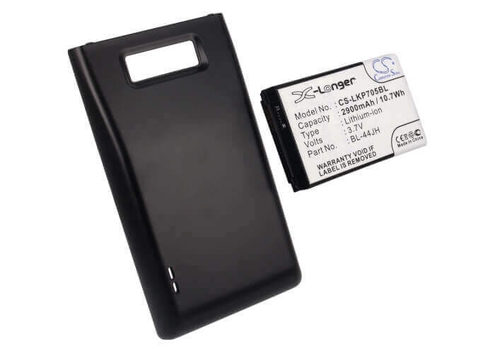 3.7V, Li-ion, 2900mAh, SmartPhone battery fits Lg, (Black),Bl-44jh, Optimus P705, Optimus P705g, 10.73Wh Mobile, SmartPhone Cameron Sino Technology Limited (Smartphone)