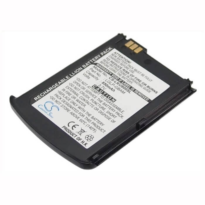 3.7V, Li-ion, 850mAh, SmartPhone battery fits Lg, Lglp-gbam, Ku800, 3.15Wh Mobile, SmartPhone Cameron Sino Technology Limited (Smartphone)
