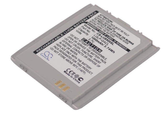 Battery For Lg U8500, U880, U8880 3.7v, 1000mah - 3.70wh Batteries for Electronics Cameron Sino Technology Limited (Suspended)