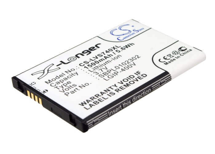 3.7V, Li-ion, 1500mAh, batterie de smartphone compatible avec Lg, Verizon, Lgip-400v, Ally Vs740, Ally Vs750, 5.55Wh Mobile, Smartphone Cameron Sino Technology Limited (Smartphone)
