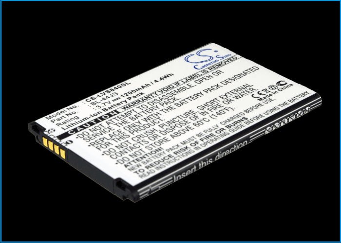 3.7V, Li-ion, 1200mAh, SmartPhone battery fits Sprint, Lg, Verizon, Bl-44js, Cayman, Ls840, 4.44Wh Mobile, SmartPhone Cameron Sino Technology Limited (Smartphone)
