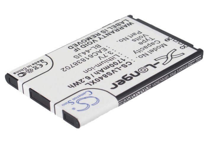 3.7V, Li-ion, 1700mAh, SmartPhone battery fits Lg, Bl-44js, Cayman, Lucid, 6.29Wh Mobile, SmartPhone Cameron Sino Technology Limited (Smartphone)