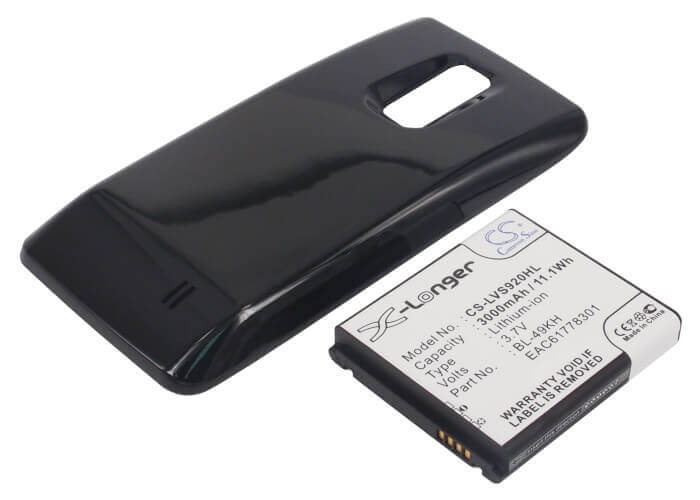 3,7V, Li-ion, 3000mAh, Batterie de smartphone compatible avec Verizon, Lg, Bl-49kh, Spectrum, Spectrum Vs920, 11,1Wh Mobile, Smartphone Cameron Sino Technology Limited (Smartphone)