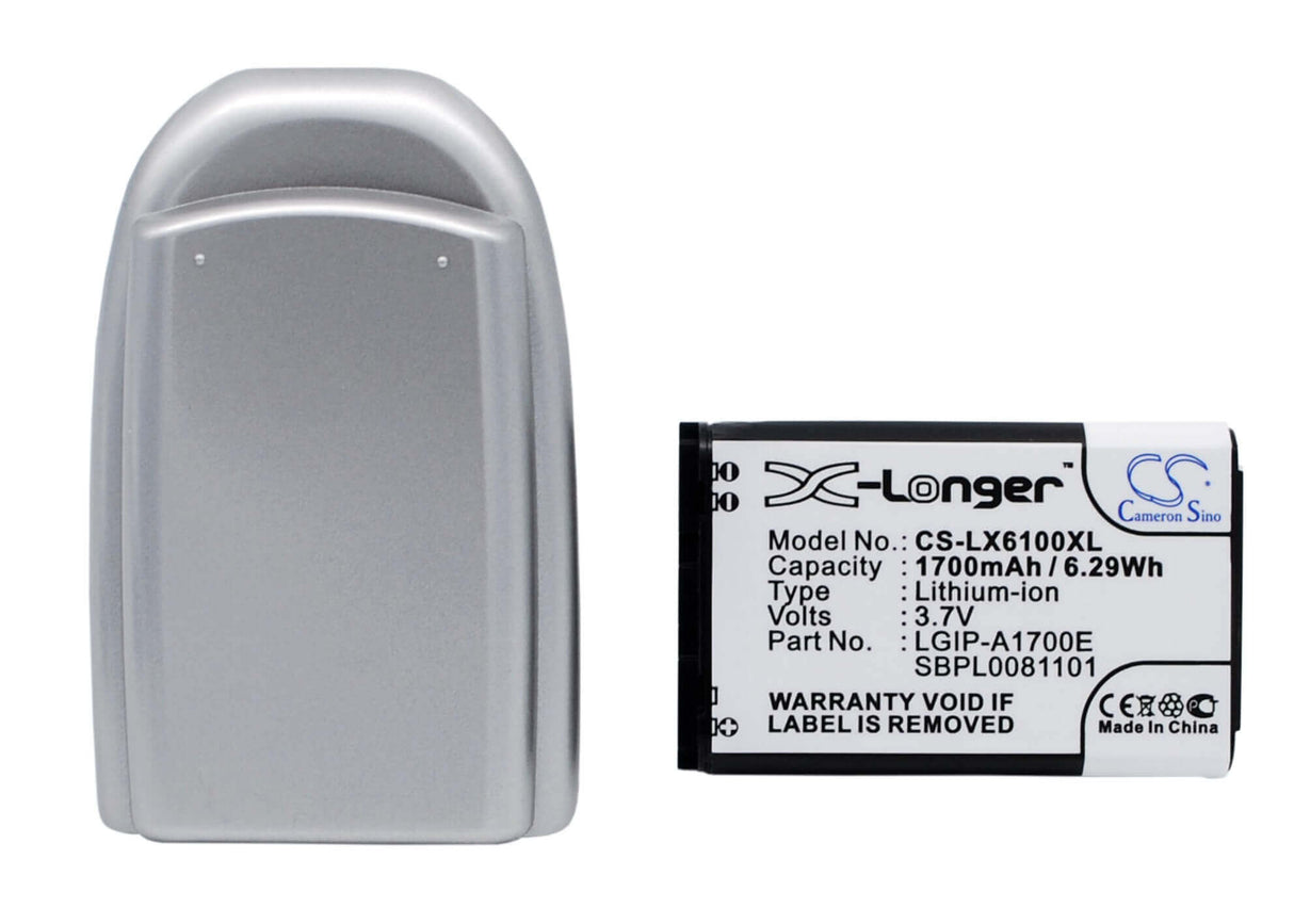 3.7V, Li-ion, 1700mAh, SmartPhone battery fits Lg, Lgip-a1700e, Vx6100, 6.29Wh Mobile, SmartPhone Cameron Sino Technology Limited (Suspended)