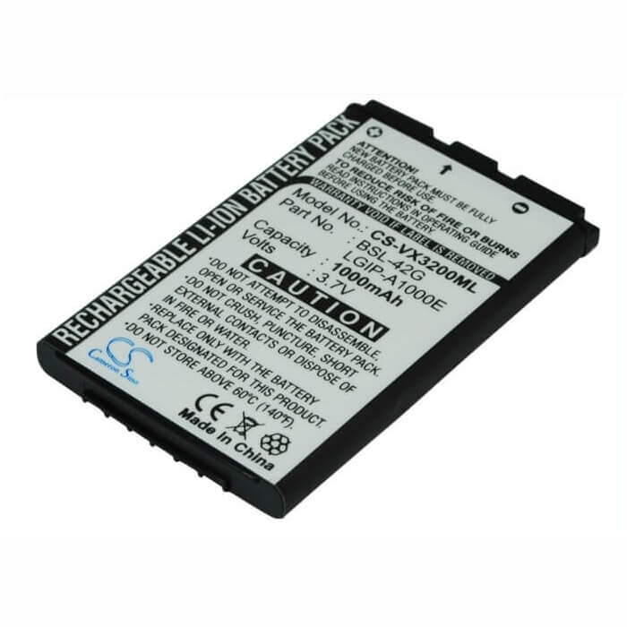 3.7V, Li-ion, 1000mAh, SmartPhone battery fits Lg, Lgip-a1000e, Ax245, Ax-245, 3.7Wh Mobile, SmartPhone Cameron Sino Technology Limited (Smartphone)