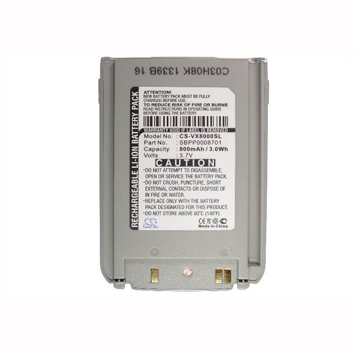 Battery For Lg Vx8000, Vx-8000 3.7v, 800mah - 2.96wh Batteries for Electronics Cameron Sino Technology Limited (Suspended)