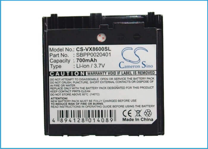 Batterie pour Lg Vx8600, Ax8600, Vx-8600 3.7v, 700mah - 2.59wh Batteries pour Électronique Cameron Sino Technology Limited (Suspendu)
