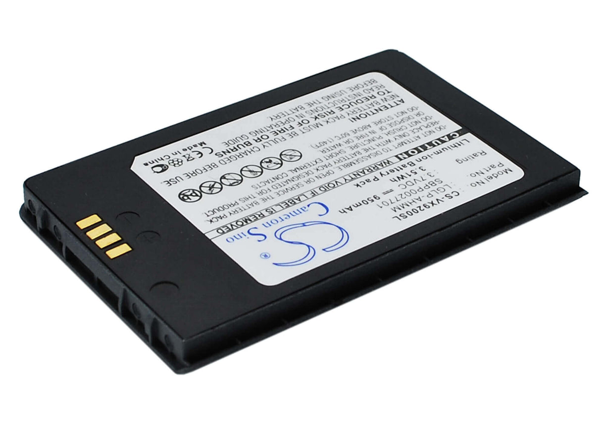 3.7V, Li-ion, 950mAh, SmartPhone battery fits Lg, Lglp-ahmm, Env3, Vx9200, 3.52Wh Mobile, SmartPhone Cameron Sino Technology Limited (Suspended)