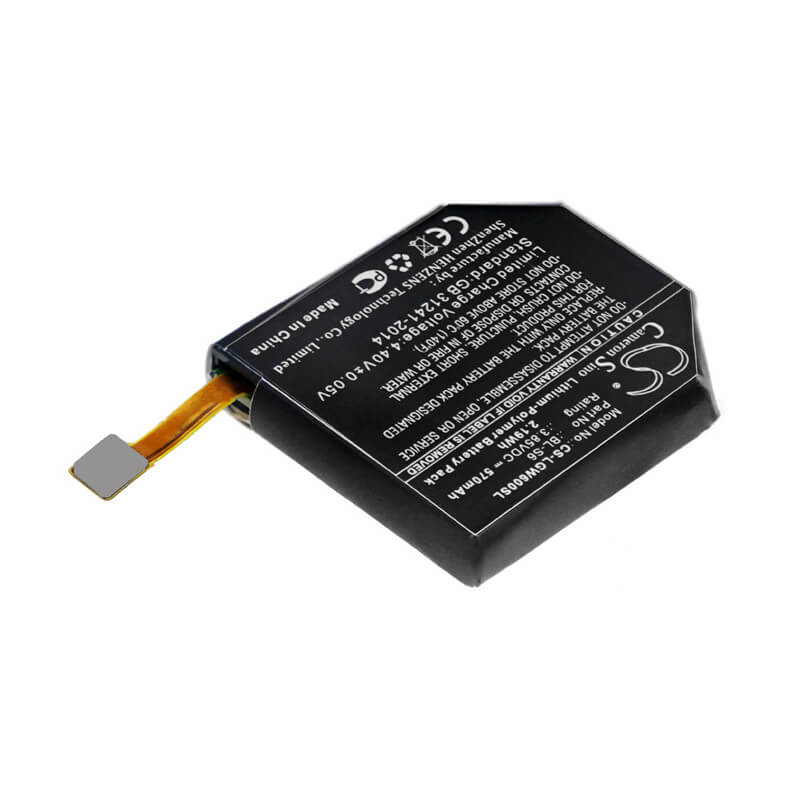 3.85V, Li-Polymer, 570mAh, Smartwatch battery fits Lg, Bl-s6, Watch Urbane Edition Lte, 2.19Wh Smartwatch Cameron Sino Technology Limited
