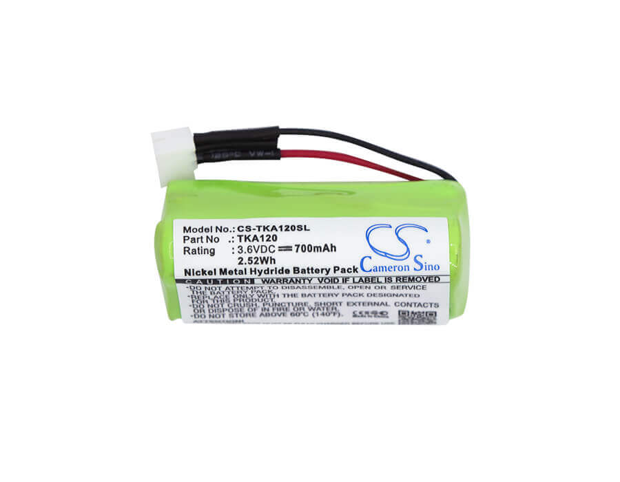 3.6V, Ni-MH, 700mAh, Batterie de haut-parleur compatible avec Tdk, Life On Record A12, 2.52Wh Haut-parleur Cameron Sino Technology Limited