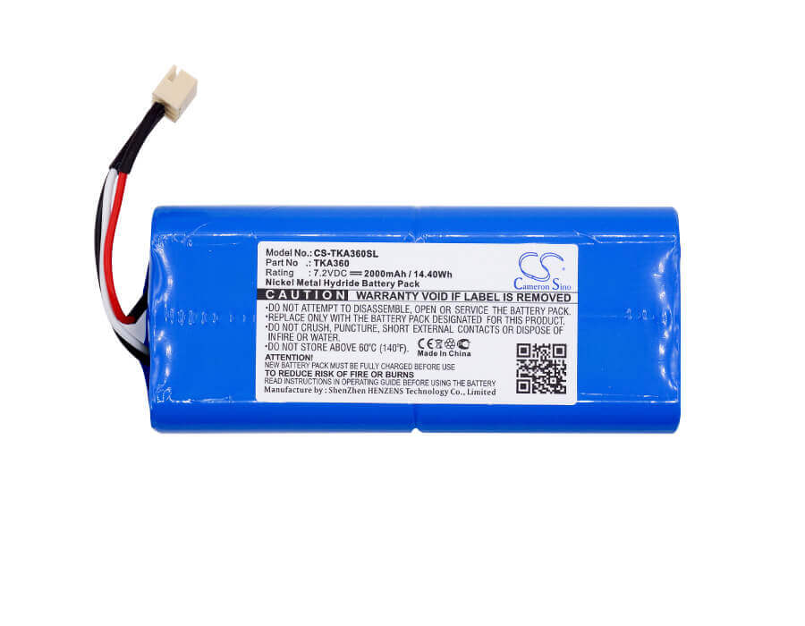 7.2V, Ni-MH, 2000mAh, Speaker battery fits Tdk, Life On Record A360, Life On Record Q35, 14.40Wh Speaker Cameron Sino Technology Limited
