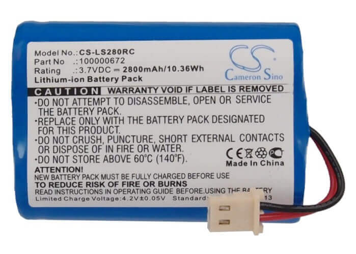 3.7V, Li-ion, 2800mAh, Remote Control battery fits Lifeshield, Ls280, Wgc1000, 10.36Wh Remote Control Cameron Sino Technology Limited