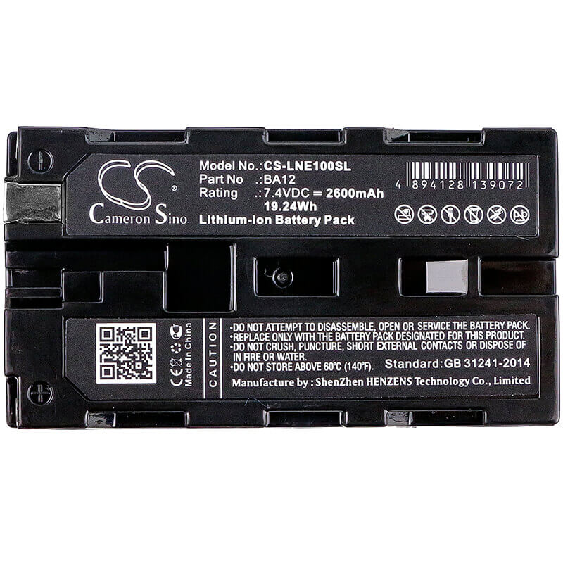 7.4V, Li-ion, 2600mAh, batterie d'accordeur électronique compatible avec Line 6, 98-034-0003, James Tyler Variax, Jtv Guitar, 19.24Wh Accordeur électronique Cameron Sino Technology Limited