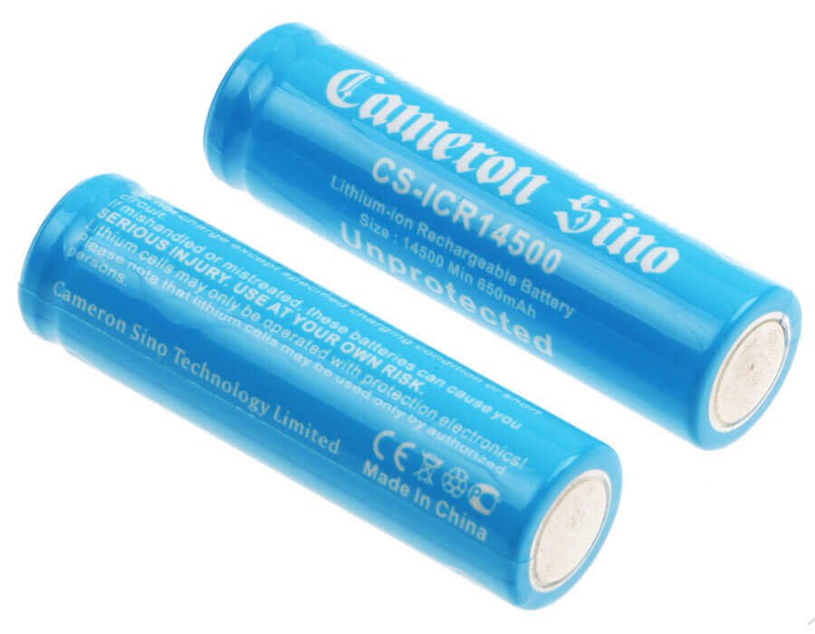 Piles lithium-ion AA à tête plate, 2 pièces par paquet, 14500 3.7v, 700mah - 2.59wh 14500 Cameron Sino Technology Limited