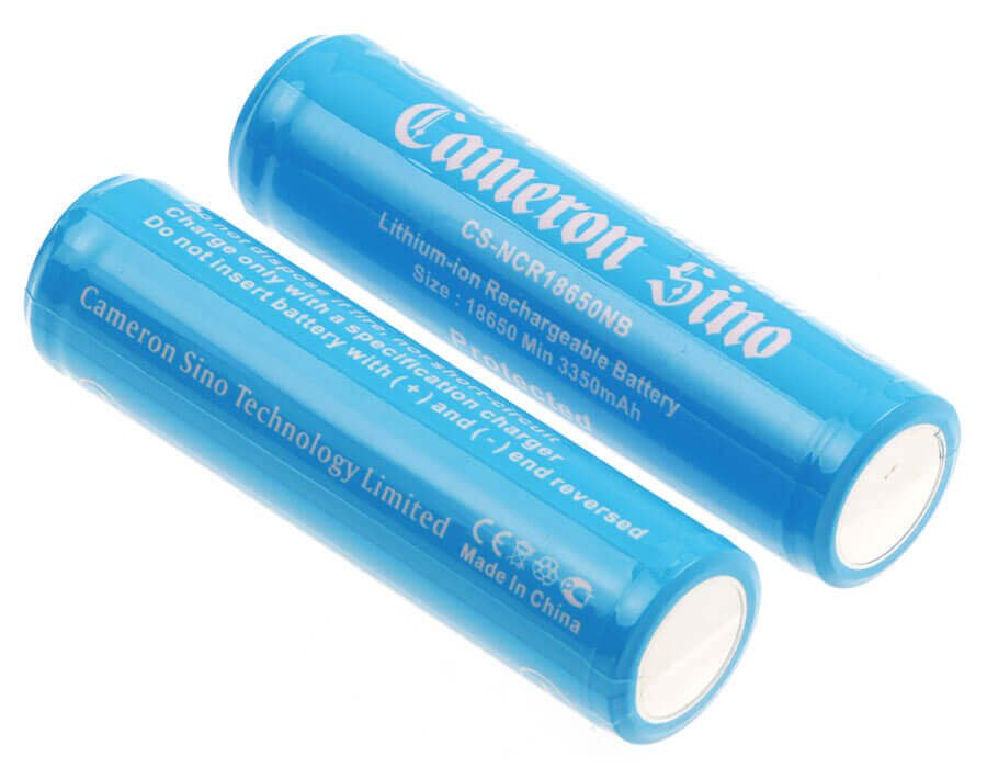 Lithium Ion Battery, 2pcs of 18650 Pack With Pcb Protection 3.7v, 3400mah 18650 Cameron Sino Technology Limited