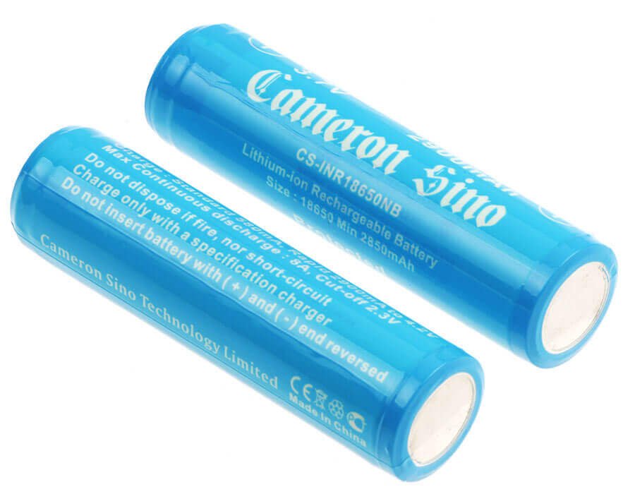 Lithium Ion, 2pcs 18650 Pack With Pcb Protection 3.7v, 2900mah - 10.73wh 18650 Cameron Sino Technology Limited