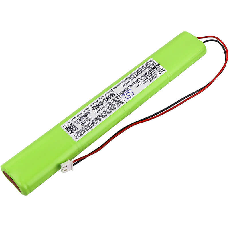 9.6V, Ni-MH, 1800mAh, batterie d'éclairage d'urgence compatible avec Unitech, Lithonia, Bcn800-8bwp-ce005, Bbat0043a, Elb B003, 17.28Wh Éclairage d'urgence Cameron Sino Technology Limited