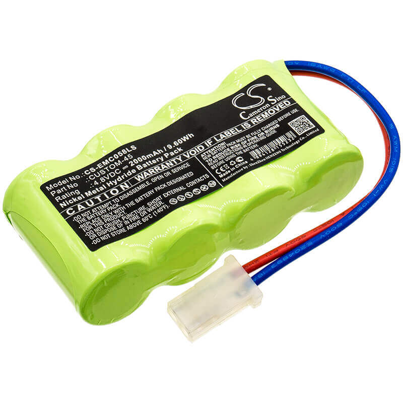 4.8V, Ni-MH, 2000mAh, batterie d'éclairage d'urgence compatible avec Lithonia, 4ph56, Elb0502n, Elb4714n, 9.60Wh Éclairage d'urgence Cameron Sino Technology Limited