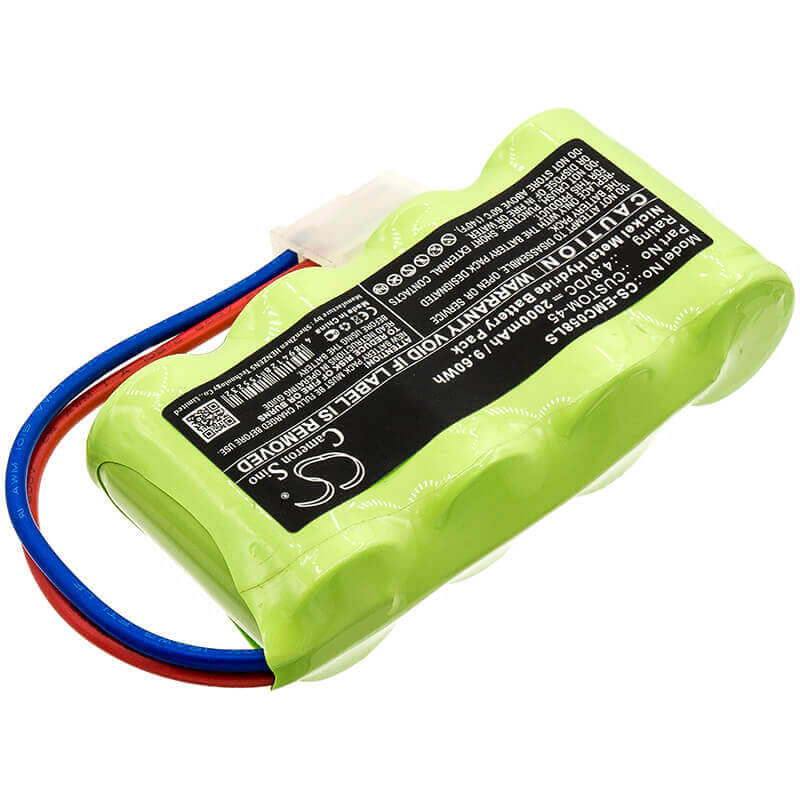 4.8V, Ni-MH, 2000mAh, batterie d'éclairage d'urgence compatible avec Lithonia, 4ph56, Elb0502n, Elb4714n, 9.60Wh Éclairage d'urgence Cameron Sino Technology Limited