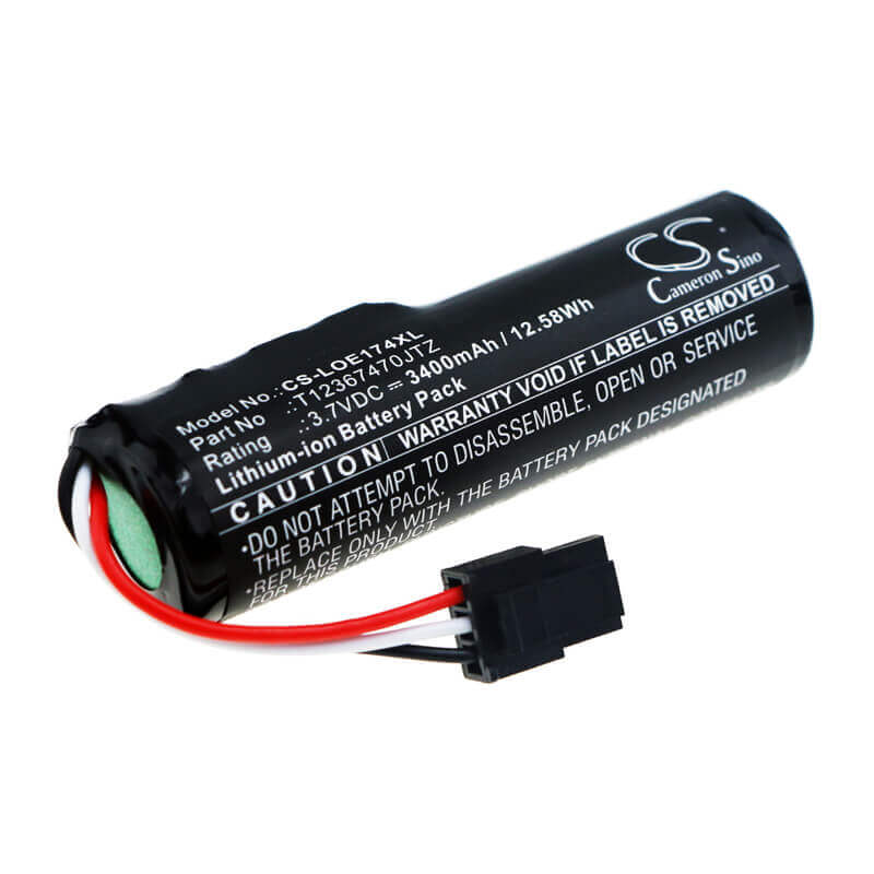 3.7V, Li-ion, 3400mAh, Speaker battery fits Logitech, 1749lz0psas8, 884-000741, 12.58Wh Speaker Cameron Sino Technology Limited