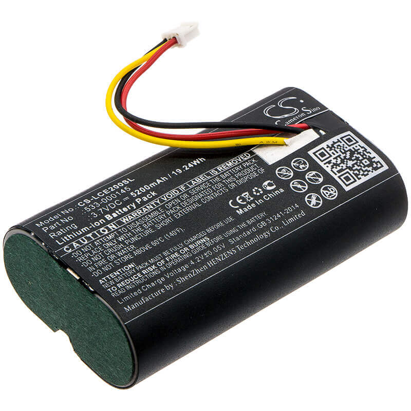 3.7V, Li-ion, 5200mAh, Home Security Camera battery fits Logitech, 533-000145, 861-000066, Circle 2, 19.24Wh Home Security Camera Cameron Sino Technology Limited