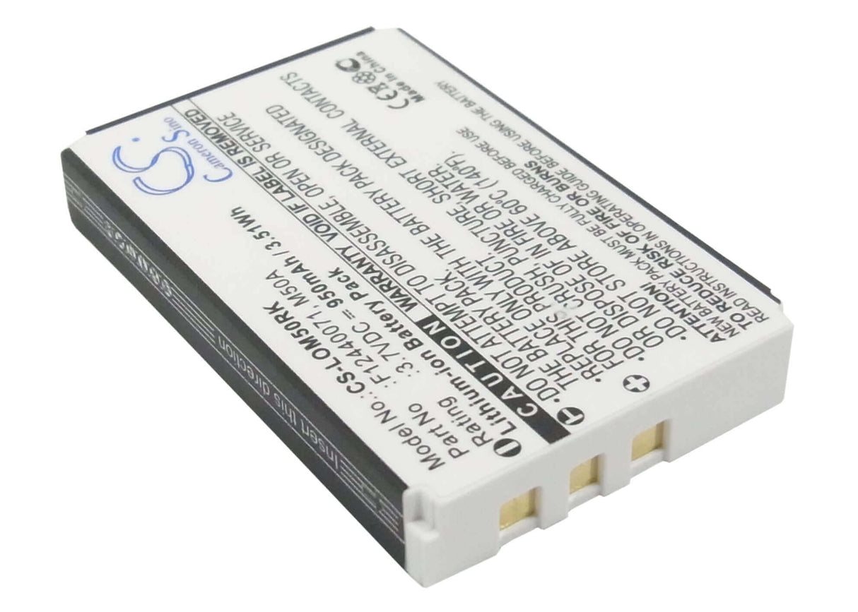 3.7V, Li-ion, 950mAh, Keyboard,Mouse battery fits Logitech, 190304-2004, Dinovo Edge, Dinovo Mini, 3.52Wh Keyboard,Mouse Cameron Sino Technology Limited
