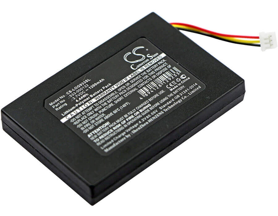 3.7V, Li-Polymer, 1200mAh, Headset battery fits Logitech, 533-000132, G533, G633, 4.44Wh Wireless Headset Cameron Sino Technology Limited