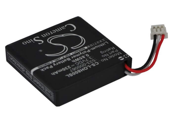 Headset Battery For Logitech H800 3.7v, 230mah - 0.85wh Wireless Headset Cameron Sino Technology Limited