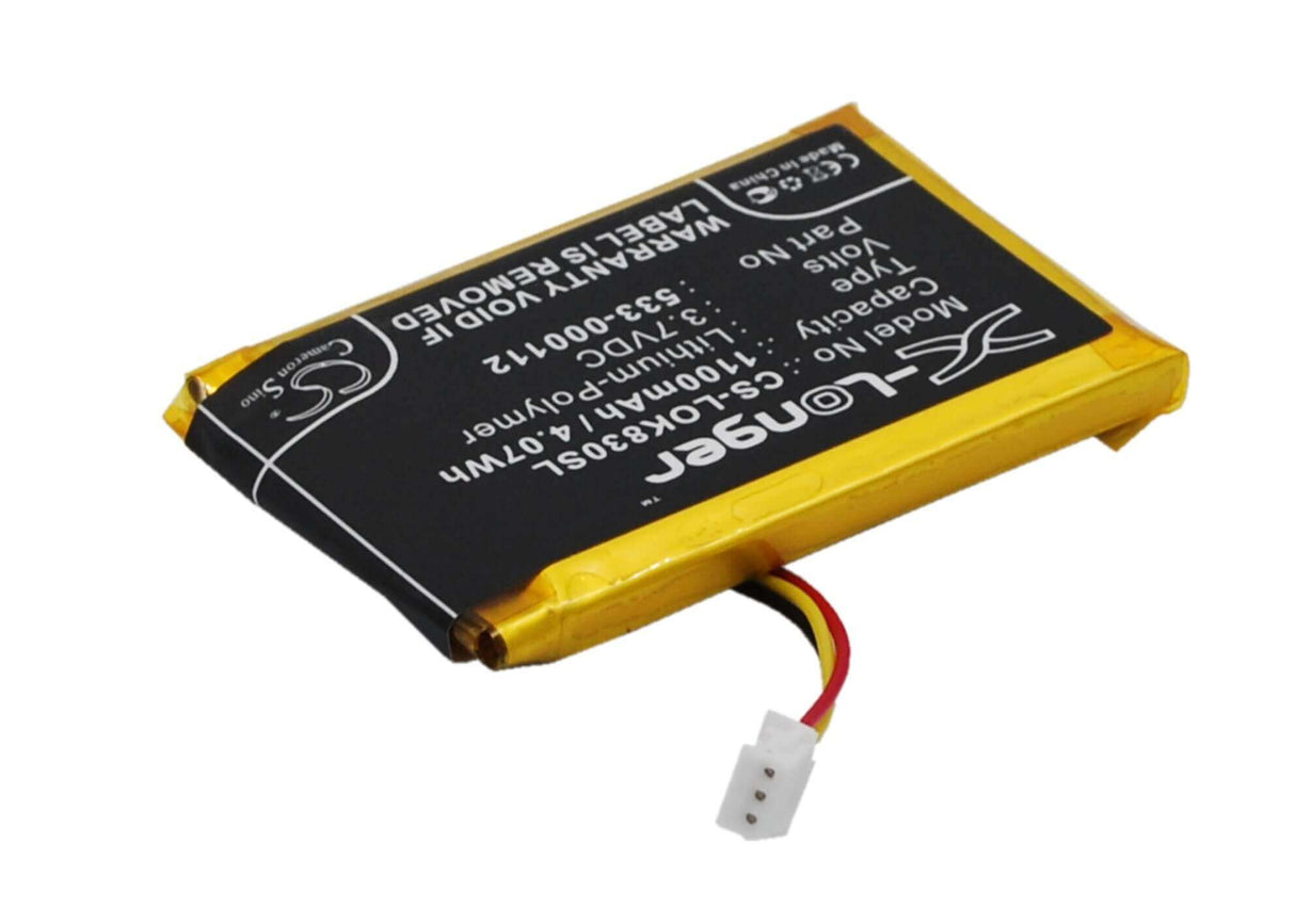3.7V, Li-Polymer, 1100mAh, Keyboard,Mouse battery fits Logitech, 533-000112, Iiiuminated Living-room Keyboa, K830, 4.07Wh Keyboard,Mouse Cameron Sino Technology Limited