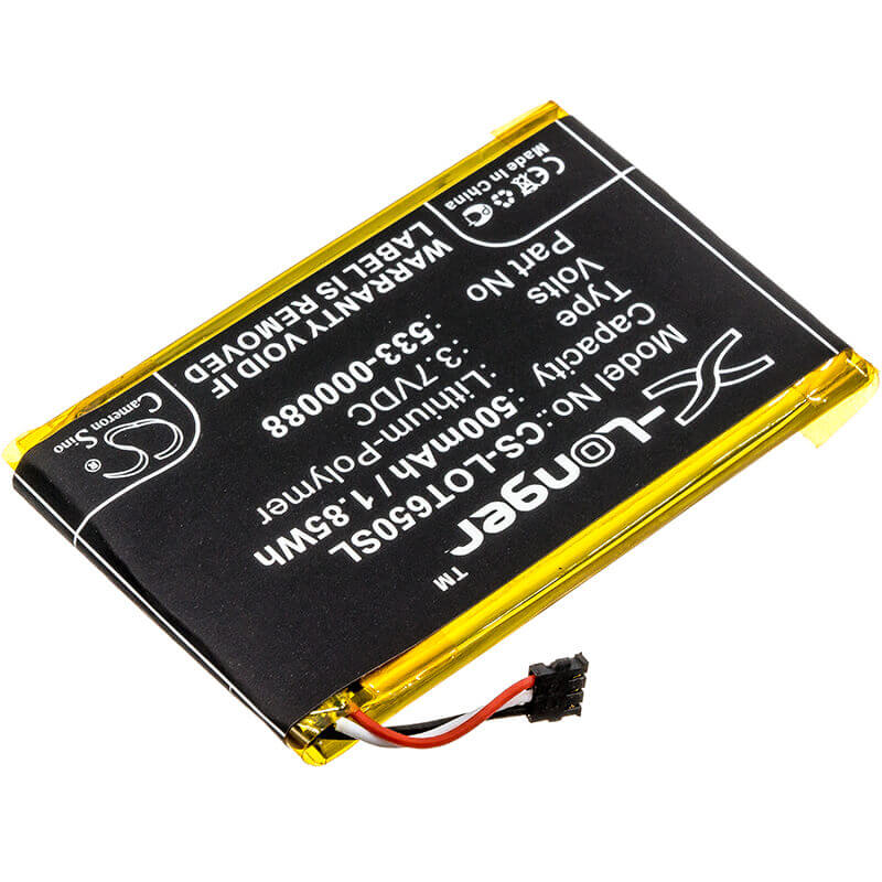 3.7V, Li-Polymer, 500mAh, Remote Control battery fits Teufel, Logitech, Mx Master, Touchpad T650, 1.85Wh Remote Control Cameron Sino Technology Limited