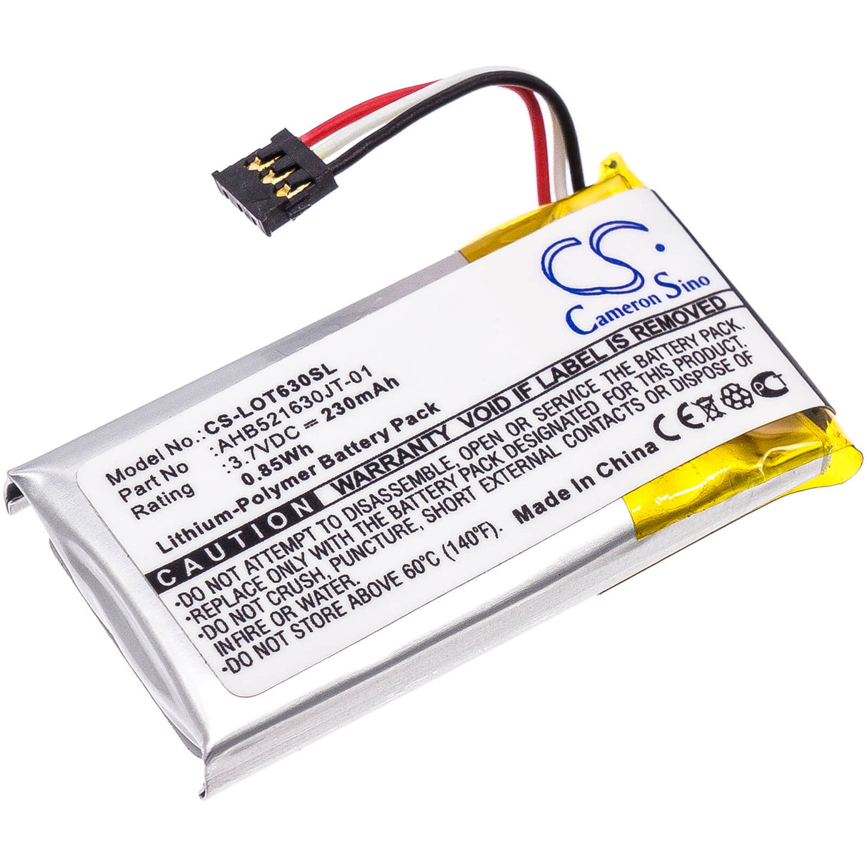 3.7V, Li-Polymer, 230mAh, Keyboard,Mouse battery fits Logitech, 1311, N-r0044, Ultrathin Touch Mouse T630, 0.85Wh Keyboard,Mouse Cameron Sino Technology Limited