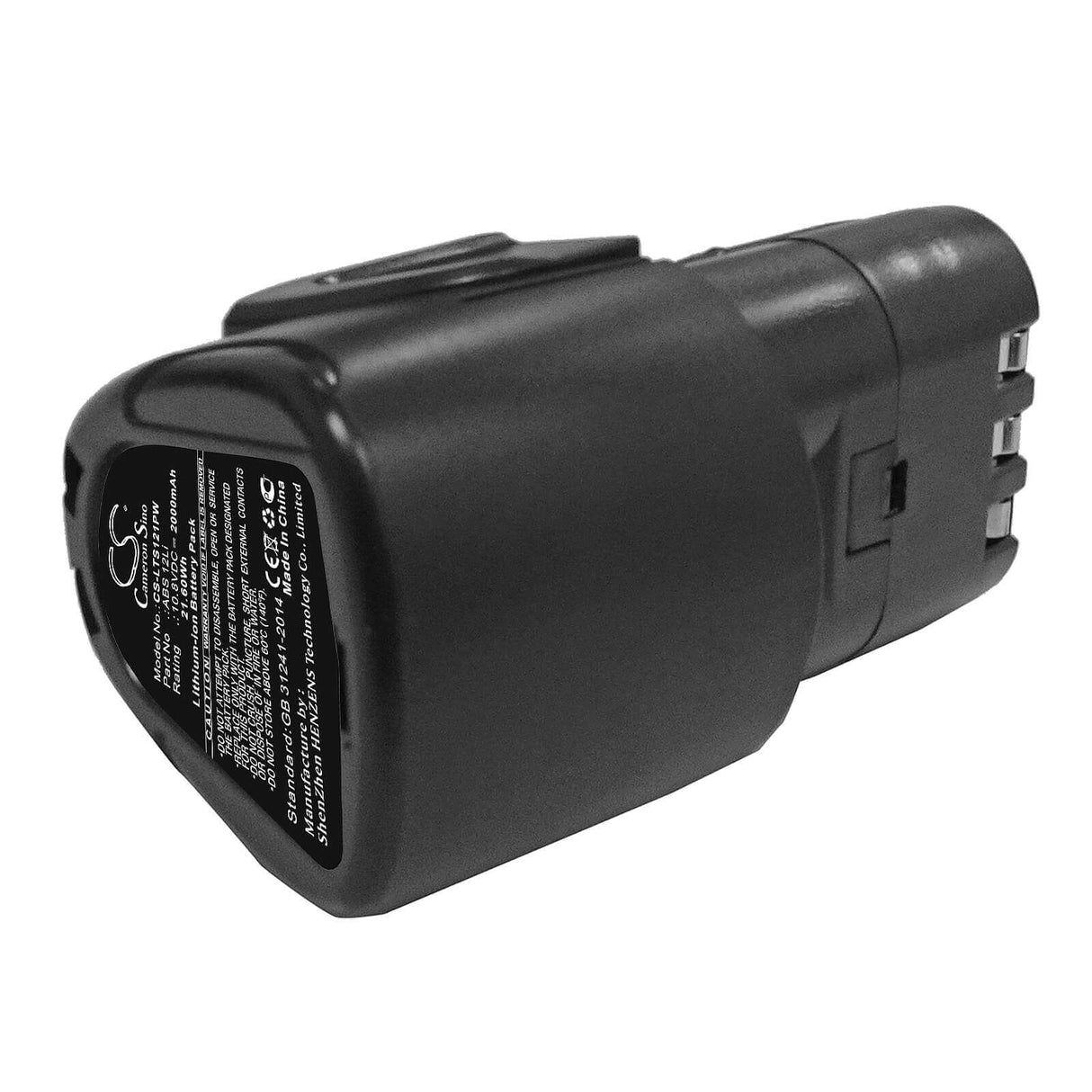 10.8V, Li-ion, 2000mAh, Power Tools battery fits Lux-tools, Abs 12li, Abs 12li 396951, 21.6Wh Power Tools Cameron Sino Technology Limited (Power Tools)