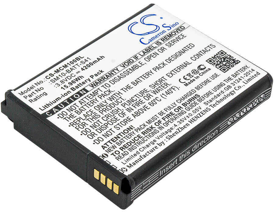 Barcode Scanner Battery For M3 Mobile, Sm10, Sm10lte 3.8v, 4200mah - 15.96wh Barcode Scanner Cameron Sino Technology Limited