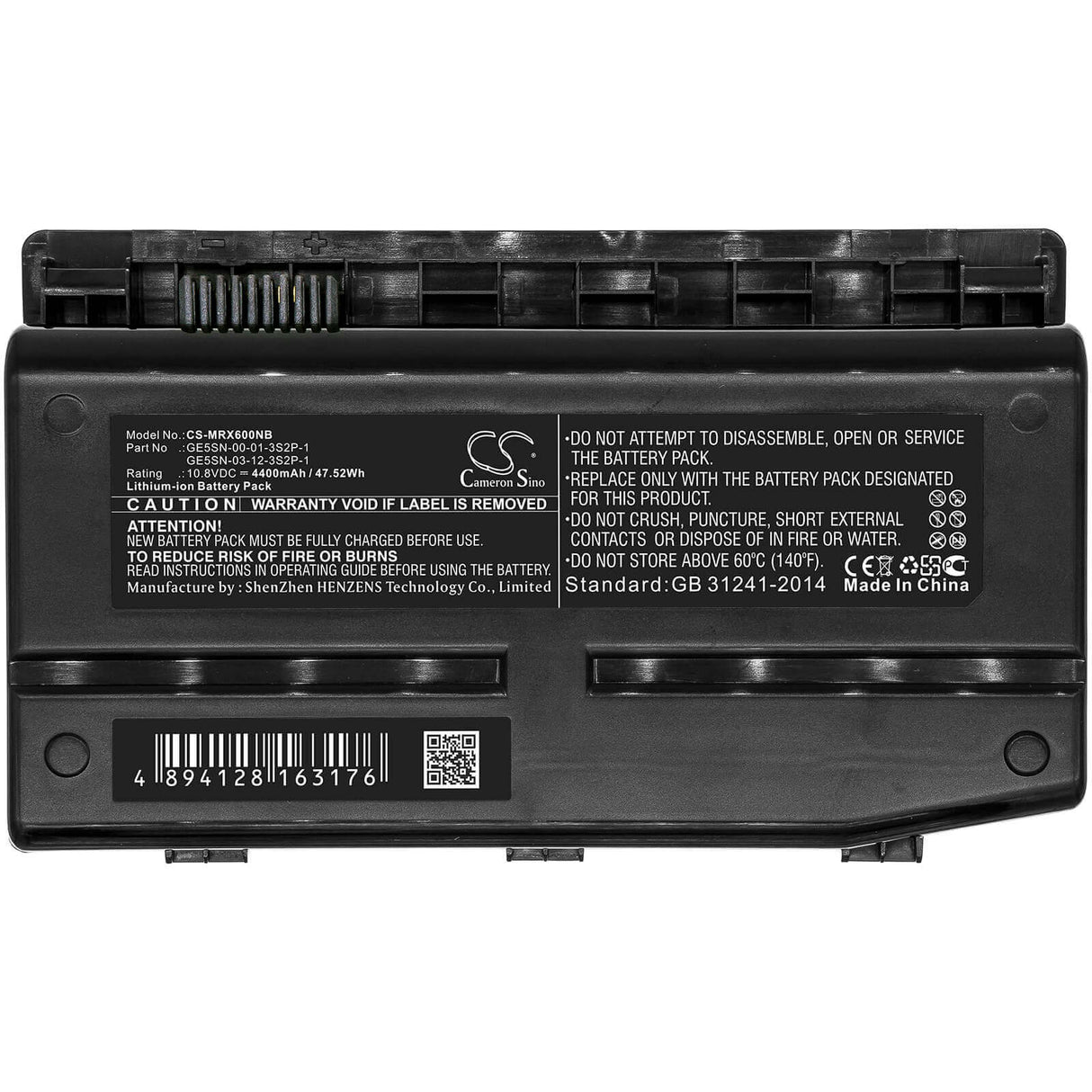 Battery For Machenike, F1, F117, F117-f 10.8v, 4400mah - 47.52wh Notebook, Laptop Cameron Sino Technology Limited