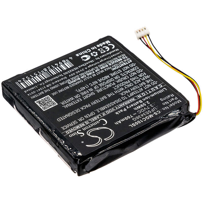 3,7V, Li-ion, 700mAh, batterie GPS compatible avec Magellan, Er-009311, Cyclo 100, Cyclo100, 2,59Wh GPS, Navigator Cameron Sino Technology Limited