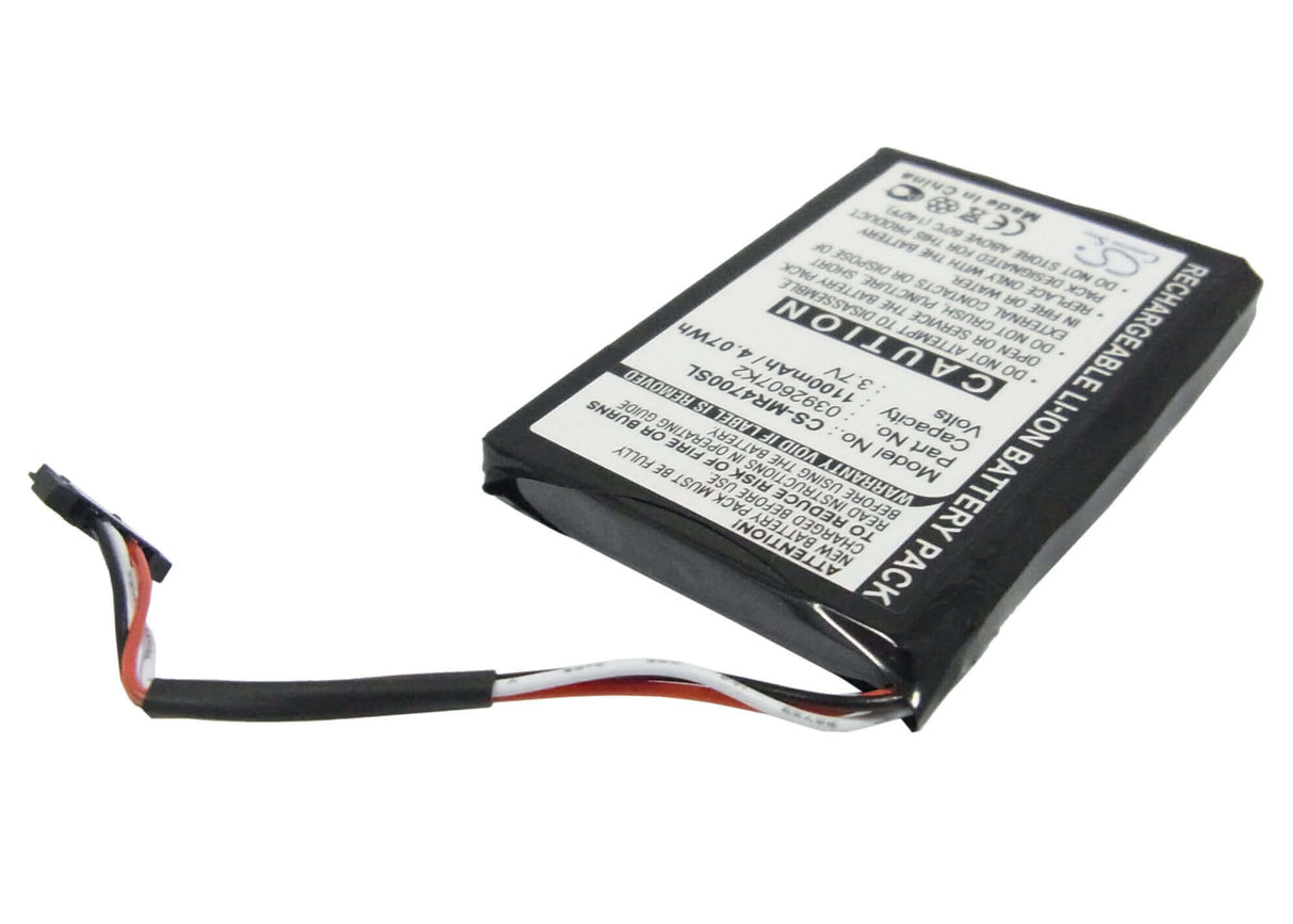 3,7V, Li-ion, 1100mAh, batterie GPS compatible avec Magellan, 0392607k2, Ma4700sgxuc, Maestro 4700, 4,07Wh GPS, Navigator Cameron Sino Technology Limited