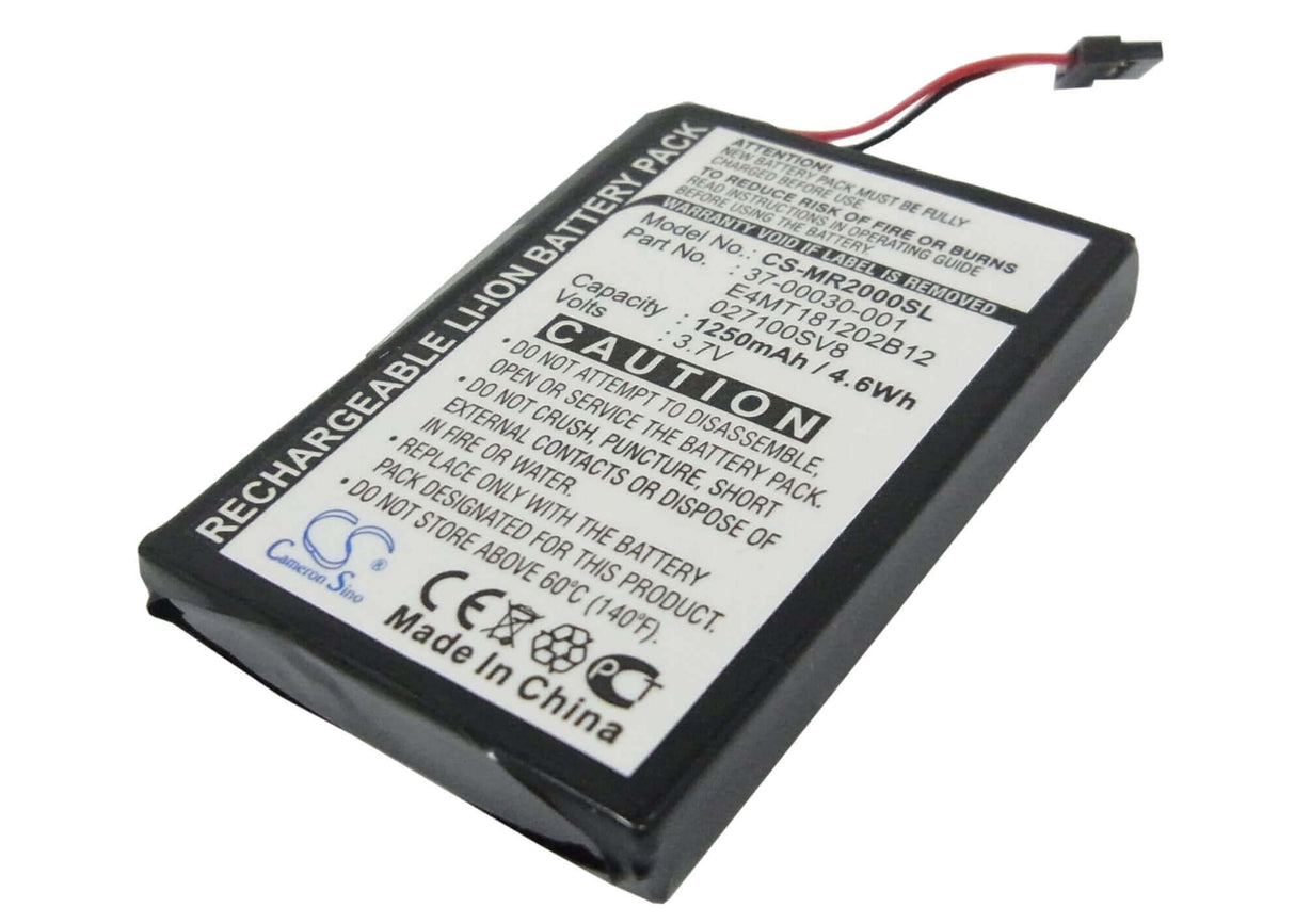 3.7V, Li-ion, 1250mAh, batterie GPS compatible avec Magellan, 027100sv8, Maestro 3100, Roadmate 2000, 4.63Wh GPS, Navigator Cameron Sino Technology Limited