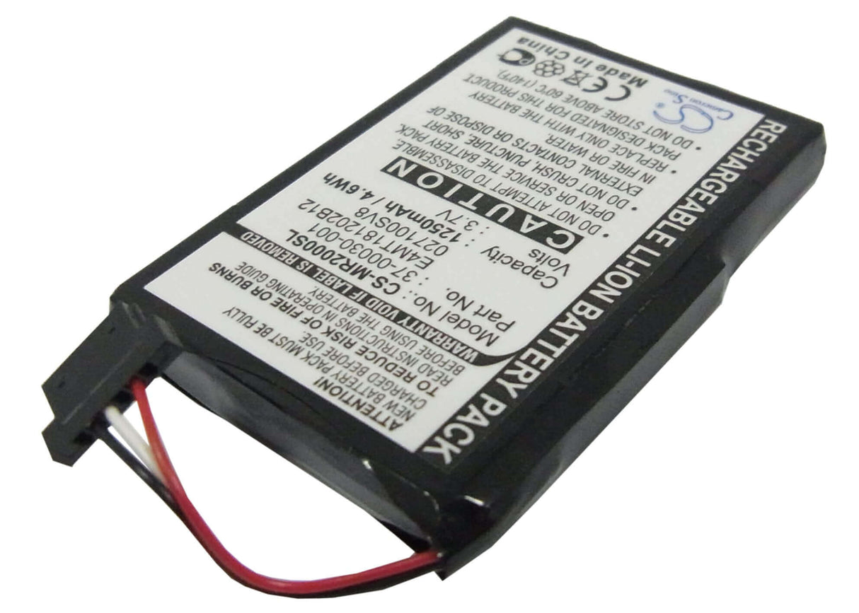 3.7V, Li-ion, 1250mAh, batterie GPS compatible avec Magellan, 027100sv8, Maestro 3100, Roadmate 2000, 4.63Wh GPS, Navigator Cameron Sino Technology Limited