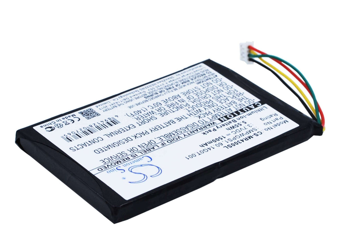 3,7V, Li-ion, 1500mAh, batterie GPS compatible avec Magellan, 60.14g0t.001, Maestro 4300, Maestro 4350, 5.55Wh GPS, Navigator Cameron Sino Technology Limited