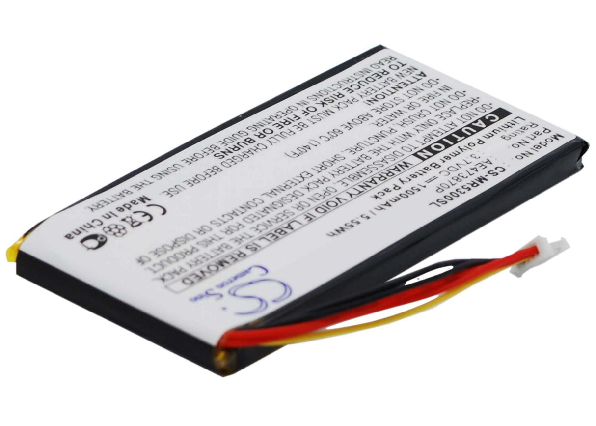 3,7V, Li-Polymère, 1500mAh, batterie GPS compatible avec Magellan, Ae473870p, Maestro 5300, Maestro 5310, 5,55Wh GPS, Navigator Cameron Sino Technology Limited