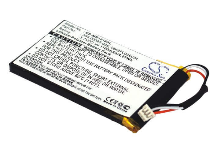 3.7V, Li-Polymer, 1100mAh, batterie GPS compatible avec Magellan, 0843fl009024, Roadmate 1212, Roadmate 1217, 4.07Wh GPS, Navigator Cameron Sino Technology Limited
