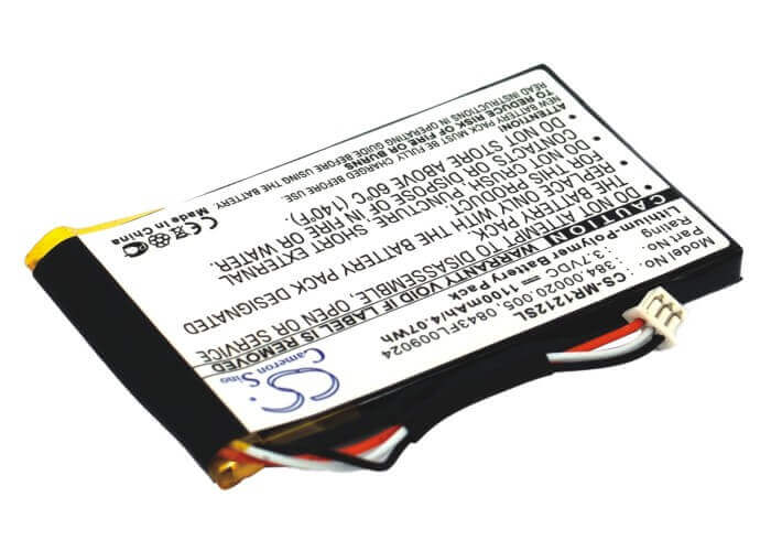 3.7V, Li-Polymer, 1100mAh, batterie GPS compatible avec Magellan, 0843fl009024, Roadmate 1212, Roadmate 1217, 4.07Wh GPS, Navigator Cameron Sino Technology Limited