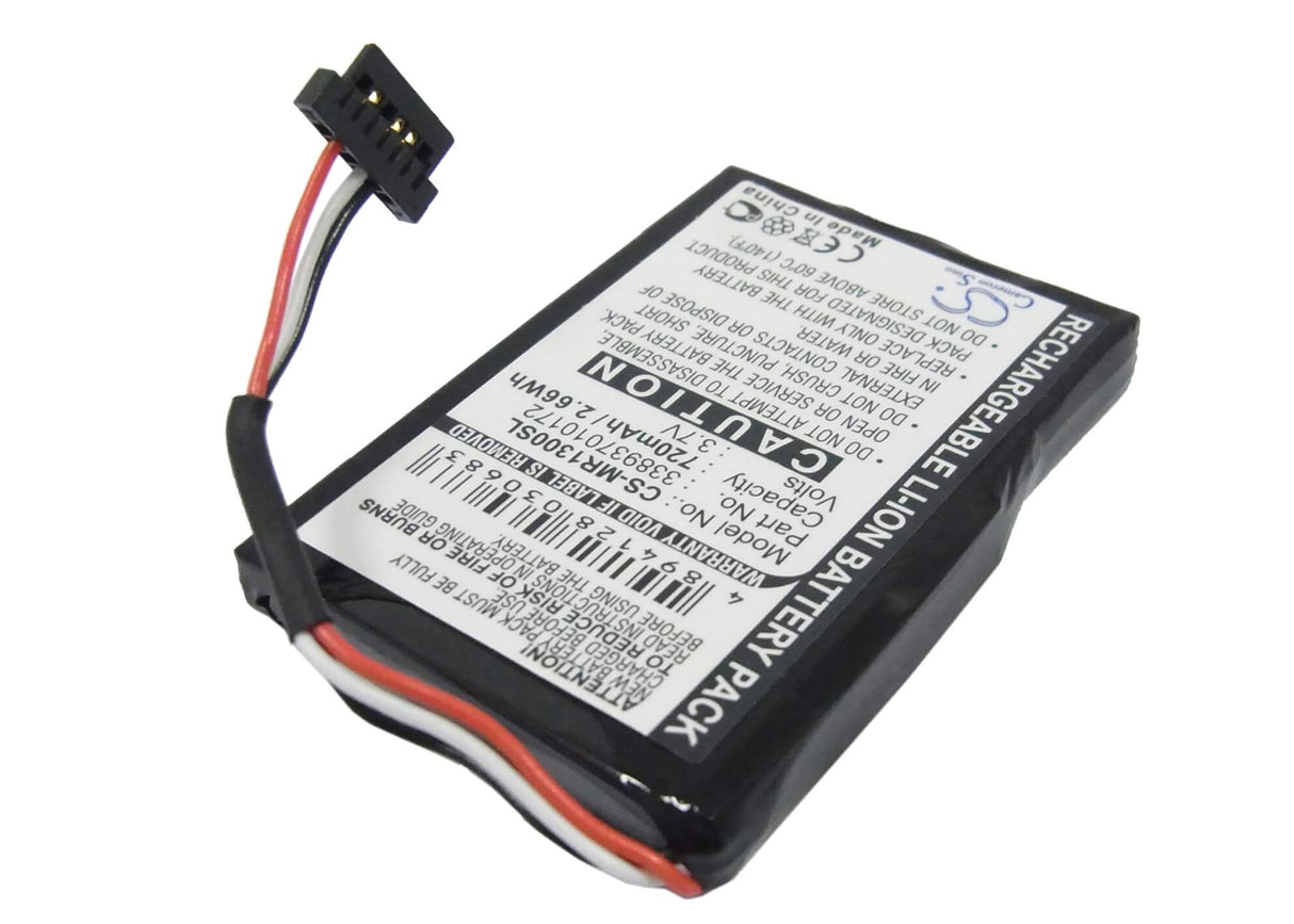 3,7V, Li-ion, 720mAh, batterie GPS compatible Magellan, 338937010172, Roadmate 1300, Roadmate 1340, 2,66Wh GPS, Navigator Cameron Sino Technology Limited