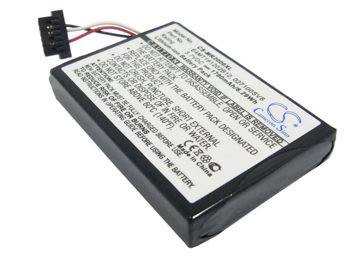 3.7V, Li-ion, 1700mAh, batterie GPS compatible Magellan, 027100sv8, Roadmate 2000, Roadmate 2200t, 6.29Wh GPS, Navigator Cameron Sino Technology Limited