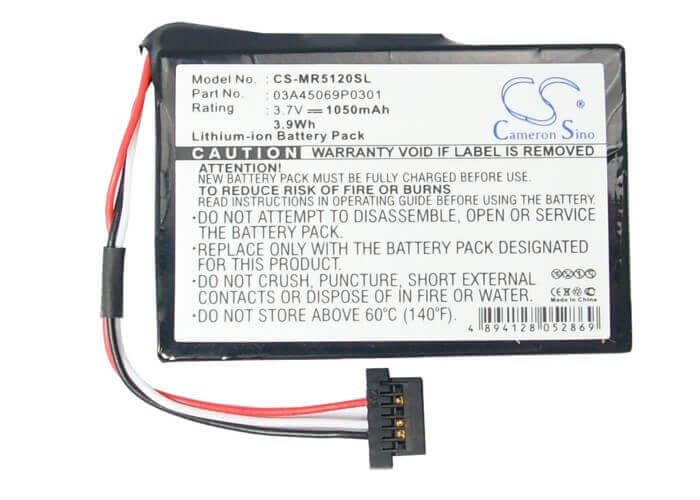 3,7V, Li-ion, 1050mAh, batterie GPS compatible avec Magellan, 03a45069p0301, Roadmate 5045, Roadmate 5045lm, 3,89Wh GPS, Navigator Cameron Sino Technology Limited