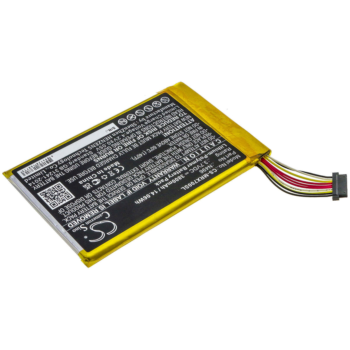 3.7V, Li-Polymer, 3800mAh, batterie GPS compatible avec Magellan, N496, Trx7, 14.06Wh GPS, Navigator Cameron Sino Technology Limited