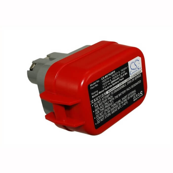 9.6V, Ni-MH, 3000mAh, batterie pour outils électriques compatible avec Makita, 192019-4, 1022dw, 6014dw, 28.8Wh Outils électriques Cameron Sino Technology Limited (Outils électriques)